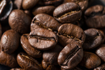 Naklejka premium Organic Brown Espresso Coffee Beans