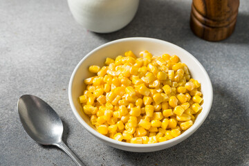 Healthy Yellow Boiled Corn Kernels