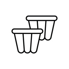 Yogurt icon vector stock illustration