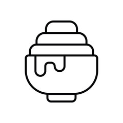 Sour Cream icon vector stock illustration