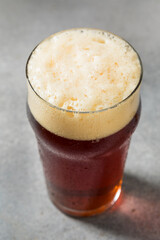 Boozy Refreshing Cold Red Ale