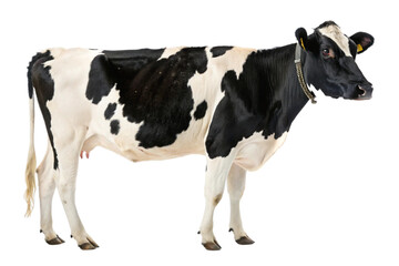 Milk dairy cow isolated on transparent background
