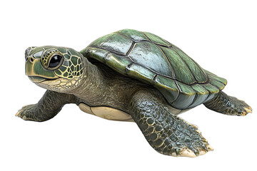 Fototapeta premium Sea Turtle Ocean Reptile Wildlife Animal Green Shell Aquatic Life Nature Photography Clos