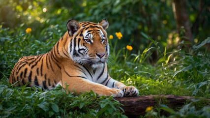 Obraz premium tiger in the jungle