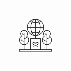 artificial intelligence brain icon sign vector