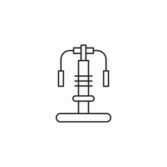 chest fly machine icon sign vector