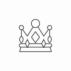 crown king icon sign vector