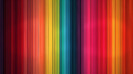 A vibrant spectrum of vertical bars displaying a gradient of colors from red to purple hues