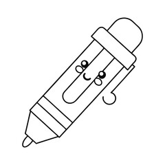 Easy Black-and-White Pen Drawing for Kids to Color