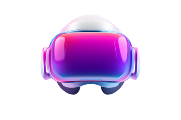 Virtual Reality Headset Futuristic Design Colorful Technology Innovation 3D Render