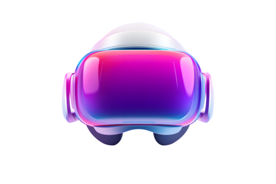 Virtual Reality Headset Futuristic Design Colorful Technology Innovation 3D Render