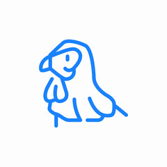 Obraz premium chicken animal icon sign vector
