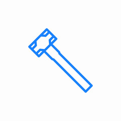 hammer tool icon sign vector