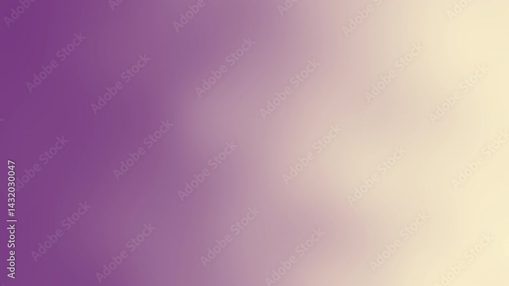 Poster a smooth gradient of soft purple and cream colors blending harmoniously, creating a calming and abst