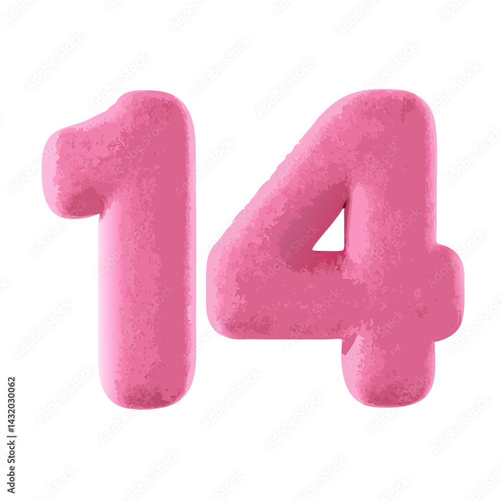 Poster the number 