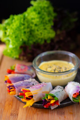 spring rolls, or salad spring rolls