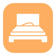 Single Bed Room Icon