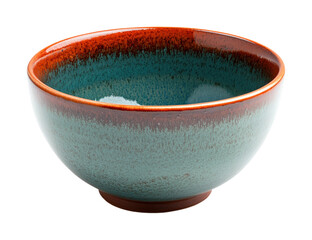 Handcrafted ceramic bowl artisan product minimalist isolated on transparent background