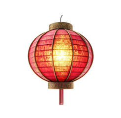 Traditional red lantern lighting ceremony cultural festival festive isolated on transparent background ©  CozyVisionary