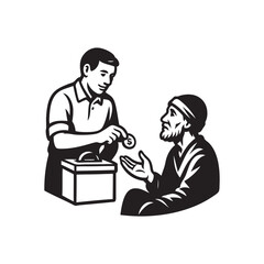 make donations to the poor