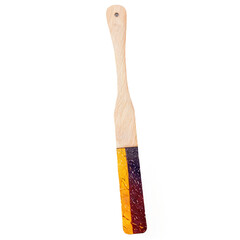 Wooden spoon isolated on a transparent background.