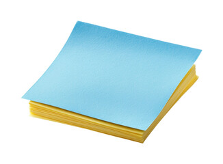 Organizing ideas with sticky notes office desk isolated on transparent background