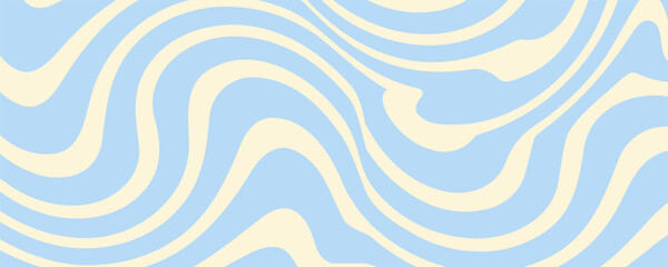 Abstract horizontal background with colorful waves. Trendy vector illustration