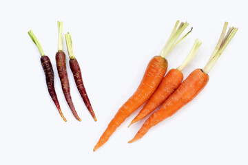 Fresh carrot vegetables, Ripe carrots
