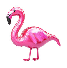 Playful pink flamingo balloon decoration for summer parties fun vibe isolated on transparent background ©  CozyVisionary