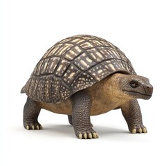 Fototapeta premium A depiction of a terrestrial tortoise.
