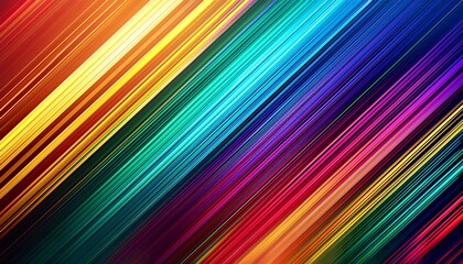 energetic abstract composition featuring diagonal stripes in vibrant hues and glitch like