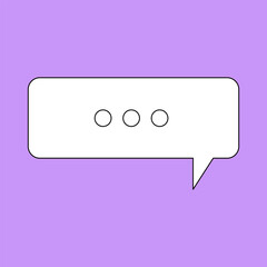 Chat Message Line Icon Set. Speech Bubble, Dialogue, chatting box, message box Talk chat thin conversation dialog symbols. Thinking sign symbol. Communication, Discussion and Text Box frame.