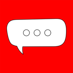 Chat Message Line Icon Set. Speech Bubble, Dialogue, chatting box, message box Talk chat thin conversation dialog symbols. Thinking sign symbol. Communication, Discussion and Text Box frame.