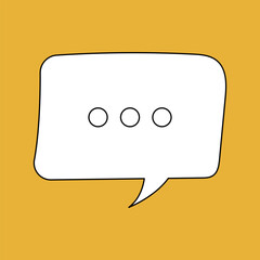 Chat Message Line Icon Set. Speech Bubble, Dialogue, chatting box, message box Talk chat thin conversation dialog symbols. Thinking sign symbol. Communication, Discussion and Text Box frame.