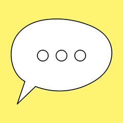 Chat Message Line Icon Set. Speech Bubble, Dialogue, chatting box, message box Talk chat thin conversation dialog symbols. Thinking sign symbol. Communication, Discussion and Text Box frame.