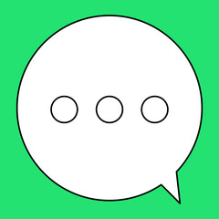 Chat Message Line Icon Set. Speech Bubble, Dialogue, chatting box, message box Talk chat thin conversation dialog symbols. Thinking sign symbol. Communication, Discussion and Text Box frame.