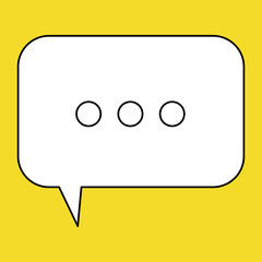 Chat Message Line Icon Set. Speech Bubble, Dialogue, chatting box, message box Talk chat thin conversation dialog symbols. Thinking sign symbol. Communication, Discussion and Text Box frame.