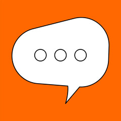 Chat Message Line Icon Set. Speech Bubble, Dialogue, chatting box, message box Talk chat thin conversation dialog symbols. Thinking sign symbol. Communication, Discussion and Text Box frame.