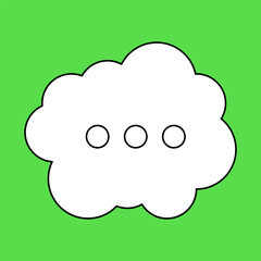 Chat Message Line Icon Set. Speech Bubble, Dialogue, chatting box, message box Talk chat thin conversation dialog symbols. Thinking sign symbol. Communication, Discussion and Text Box frame.