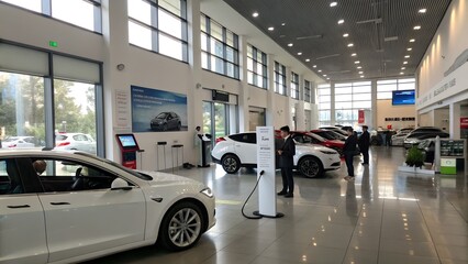 EV Car Showroom &ndash; Future-Focused Auto Display