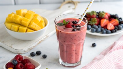 Smoothie &ndash; Copy Space for Health or Food Marketing