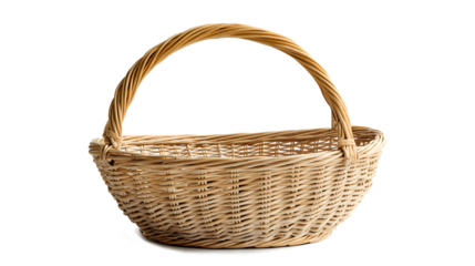 A basket is sitting 