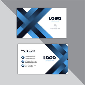 creative corporate colorful  simple and clean business card design templet set .