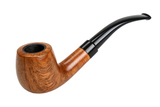 Tobacco pipe isolated on transparent background
