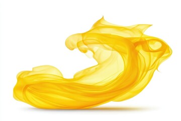 Abstract yellow liquid splash