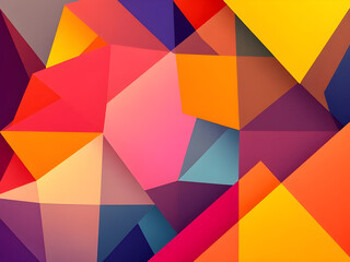 colorful abstract art background with geometric shapes