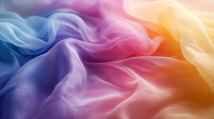 Obraz premium Rainbow Fabric Texture: A Dreamy, Colorful Textile Abstract