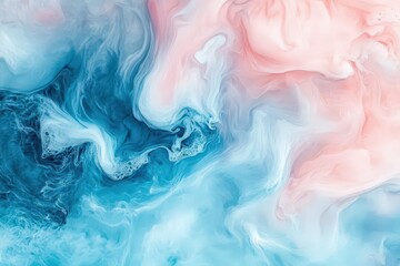Abstract design with soft pastel colors and swirling patterns.
