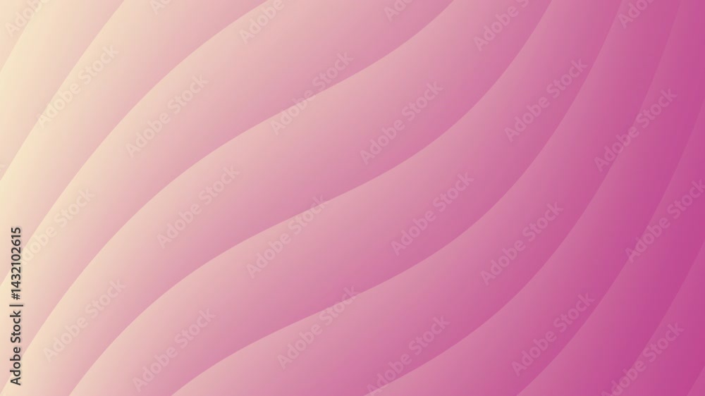 Poster abstract pink waves create a soft, flowing design that conveys a sense of calm and serenity, perfect