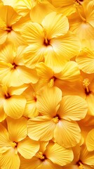Obraz premium Close-up Photograph of Yellow Hibiscus Flowers